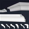 MARBET DESIGN - Modanature in polistirene XPS, colore bianco, da soffitto, listelli in polistirolo (50 m / 25 listelli, E-38)