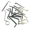 QiDAi Kit di chiavi per grimaldelli e grimaldelli, in acciaio inox, strumento per fabbro, per hobby (18 pezzi)