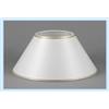 Paolo Rossi paralume prime moderno cappello modello cinese in tessuto bianco e PVC con rifinitura oro - produzione propria - made in Italy (diametro cm 30)