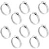 PRIOstahl Fascetta stringitubo con filettatura a vite morsetto regolabile, 10 pezzi, larghezza: 9 mm, campo di serraggio: 40-60 mm, fissaggio per tubo, acciaio inox V2A