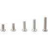 Hilitand Set di viti e dadi esagonali in acciaio inossidabile 340 pz M3, viti a testa piatta e dadi esagonali (M3 x 5/6/8/10/12/14/16/18 / 20mm)