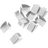 NUOBESTY Supporti per Mensole in Ferro Argento 10 Pezzi, Clip Resistenti e Compatibili per Scaffali in Armadi da Ufficio e Negozi