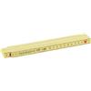 BMI Longlife 936001 - Metro pieghevole in plastica rinforzata con fibra di vetro, 2 m, colore: Giallo