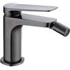 MICE COLLECTION MICE - Rubinetto monocomando per bidet in ottone - Rubinetto per wc adatto per acqua fredda/calda - Rubinetto igienico Colore Black Gun Metal BDN047-2BGM Serie Napoli
