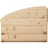 Inbagno Asse Lavapanni In Legno Massello (50 Cm) Ideale Per Mobile Lavatoio Con Vasca In Ceramica Linea Revine Tavola Rigata Per Bucato A Mano