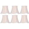 Miskall 6 Pezzi Paralume in Tessuto Paralume in Stile Europeo, Coprilampada Protettivo Per Lampada da Tavolo Lampada da Parete Lampada da Terra Candelabri Candela