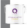 Q-COVER Voc - Vernice in lattice, lavabile, 5 l (circa 35 m²), colore Grigio scuro, colore per interni, colore da parete, classe 2, colore opaco, per chi soffre di allergie, resistente all'abrasione