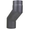 LANZZAS Tubo per stufa a gradini con offset da 120 mm, diametro DN 130 mm, colore: grigio ghisa - altri tubi della nostra gamma.