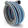 Prostko LTD Canna fumaria flessibile per camino, 80mm / 1m, in acciaio inossidabile multicombustibile, Argento