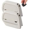 Generico Magnetic Retractable Box Cutter - Safety Lock Utility Knife With Built-In Magnet for Easy Storage & Quick Access, Box Cutter Magnet, Cardboard Opener with Right Angle Groove (WHITE)