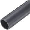 QUARKZMAN tubo in PVC, diametro 16,6 mm, lunghezza 0,23 m, rotondo, in plastica, per giardino, acquario, canale per cavi, ventilazione (grigio scuro)