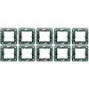 ZOREI Supporto Compatibile Con Vimar Plana, Supporto Per Scatola 502 503 504 507 (10, 2 Moduli/Posti)