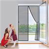 AIPPEI Zanzariera Magnetica Finestr 115x225 cm Insect Door Screen Finestra Zanzariera Finestra, Zanzariera Magneti Rete Anti Zanzare Chiusura Automatica, Versione-2023, Nero