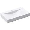 Mai & Mai Lavabo da Appoggio 80x48x10cm,Lavabo Bagno Sospeso Lavandino Bagno Rettangolare Colossum810 da Marmo Fuso