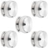 SOTECH 5 pezzi Pomelli per mobili MANCHESTER Ø 45 mm altezza 28 mm Acciaio inossidabile spazzolato maniglia dell'armadio