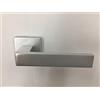 SECUREMME MANIGLIA QUADRA SECUREMME KIT ROMA IN ALLUMINIO F1 SINGOLA PER PORTA BLINDATA Q8 ROSETTA QUADRA 54X54X10 PZ 1, POTETE MONTARE LA MANIGLIA CON O SENZA MOLLA DI RITORNO