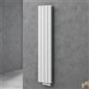 doporro Radiatore Verticale da Bagno 160x31cm, Radiatore a Pannello a Doppio Strato Termoarredo da Parete e Pavimento in Acciaio, Bianco