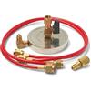 M SHOP ITALIA Kit supporto bombola 1/4 e 5/16 completo di tubi e adattatori