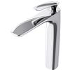 doporro Miscelatore Monocomando Alto per Lavabo 28 cm Caldo e Freddo | Finitura Argento, Kit di Montaggio Incluso, Collegamenti Compatibili DIN, Aeratore a Nido d'Ape Antischizzo, Comando Monoleva
