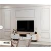 Led Mall Home Kit Boiserie CORK in Duropolimero - Pannelli Decorativi per Pareti - Facile da Montare - Pacchetto di Boiserie già tagliate (NON UNITE)