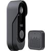 Quorvex Campanello Wireless con Videocamera - Video Campanello Senza Fili | Rilevamento Movimento Dialogo Bidirezionale Archiviazioni Cloud Monitor Sicurezza per Casa Interna Porta Ingresso Negozio