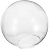 EXAOMBLE Paralume Sfera in Vetro Ambra per Lampada a Sospensione Paralume Vetro Decorativo Grande Diametro Lamp Shade Cover per Soggiorno e Bar