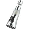 BlesConi Prolunga 3 in 1 per rubinetto da cucina, con beccuccio girevole a 360°, getto spray multi-modalità, facile da installare, accessorio in ABS, nero