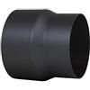 LANZZAS, tubo per canna fumaria, riduzione del diametro di 130 mm su Ø 120 mm, nero