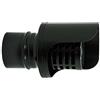 ALLINOX Kit Tubi Canna Fumaria 80 mm Per Stufa a Pellet In Acciaio Nero Antigraffio Canale Impianto Uscita Fumi Componenti Da Interno MADE IN ITALY (TERMINALE PELLET)