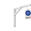FEINZ Staffa pieghevole 200 mm - Supporto robusto con blocco di sicurezza fino a 100 kg - Soluzione salvaspazio ribaltabile per mensole da parete - Bianco