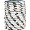 Corderie Italiane 001038955 Treccia mare multiuso giardino e fai da te, stabilizzato ai raggi U.V. resistente a intemperie e agenti atmosferici, 20 mm, 50 mt, colore bianco con spia blu