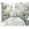 songqians Carta Da Parati 3D Animali tropicali della giungla Fotomurali Murale Decorazione Sfondo Custom Wallpaper -S007-400cmx260cm