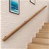 Dawselod Corrimano in Legno Massello 100cm,Montaggio a Muro Antiscivolo per Scale,Ringhiera di Sicurezza Pesante per Gradini Interni ed Esterni,Ideale per Anziani, Bambini e Disabili