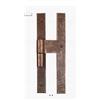 effedielle Cerniera antichizzata a T con cardine a legno spina ∅ 10 mm. 60x180 mm. H17 mm. MADE IN ITALY finitura ruggine.Linea IL FORGIATO FF 237 DX destra.