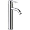 Kiamami Valentina - Rubinetto Miscelatore Alto per Lavabo da Appoggio | Ottone Cromato | Leva in Zinco | Cartuccia 35mm | Tubo Flessibile 35cm | Piletta inclusa, Cromato