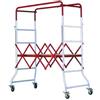 Svelt Trabattello Modulare Richiudibile per Interni - Altezza 1,91m, Acciaio Verniciato, Ruote con Freno, Portata 110 kg