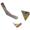 PEBSHOP Piastra angolare In acciaio tropicalizzato (100x100 mm. - spess. 2 - lato 25 mm. cf. 12 pz.)