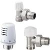 ICMA KIT TERMOSTATICO VALVOLA + DETENTORE + TESTINA TERMOSTATICA D.1/2