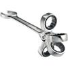 GENERICO CHIAVE COMBINATA 27 mm A CRICCHETTO TESTA SNODABILE PIEGHEVOLE CHROME VANADIUM