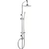 OGOMONDO Colonna Doccia Attrezzata 025 Ottone Cromato Soffione Tondo Doccetta