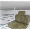FUTURAZeta - Isolamento Termico Acustico Soffitto Controsoffitto - Lana di roccia Minerale spessore 95 mm Rotolo da 4,20 metri quadrati (4,20 mq)