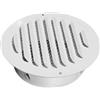 Generico Griglia di Ventilazione in Acciaio Inossidabile, Rotonda Griglia Lamelle, Griglia di Aerazione per Garage Cucina Armadio, Prese d'Aria Rotonde per Casa (70mm-200mm)(bianco,150mm/6in(304))