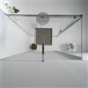 Auria Box Doccia Angolare 70x140 cm - Cabina Doccia con Lato Fisso Trasparente, Temperato 6mm e Anticalcare, Porta Scorrevole, Profilo Cromato e Chiusura Magnetica - Facile da Installare e Pulire
