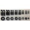 AI BSPP - Set di dadi e rubinetti standard britannici BSPP, 8 dimensioni da 0,3 cm a 2,5 cm