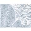 Runa Art Carta da parati fotografica fiori astratti 352 x 250 cm Vello Sfondo Murale XXL Moderne Decorazione Soggiorno Camera De Letto Sala Ufficio blu 9193011c