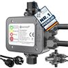 KESSER® Pressostato Interruttore di pressione, 10 bar, controllo pompa, impianto idraulico domestico, irrigazione giardino, con cavo, pressione dell'acqua costante