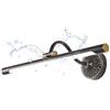 ACMHNC ACHNC LED Lampada da Specchio Per Bagno Vintage Luce Specchio Bagno Impermeabile Lampada da Bagno Ottone Lampada da Parete 240 ° Angolo Regolabile Lampada Per Trucco Armadio,Nero,Ø45CM/9W