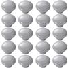ZESLIV 20 pezzi Pomelli per mobili, maniglie in ceramica, pomelli per cassetti, ante per armadi, pomelli per mobili, pomello per cameretta dei bambini, grigio