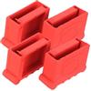 jojofuny 4 Pezzi Coperture Antiscivolo per Piedi della Scala in Gomma Rosso, Protezione per Pavimento e Sicurezza per Casa e Lavoro