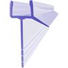 SONNI Guarnizione Doccia Sottoporta, Guarnizione per Doccia 90 cm Guarnizione di Ricambio per 7 mm / 8 mm Spessore Vetro Guarnizione in Gomma Guarnizione per Doccia in PVC con Deflettore d'acqua